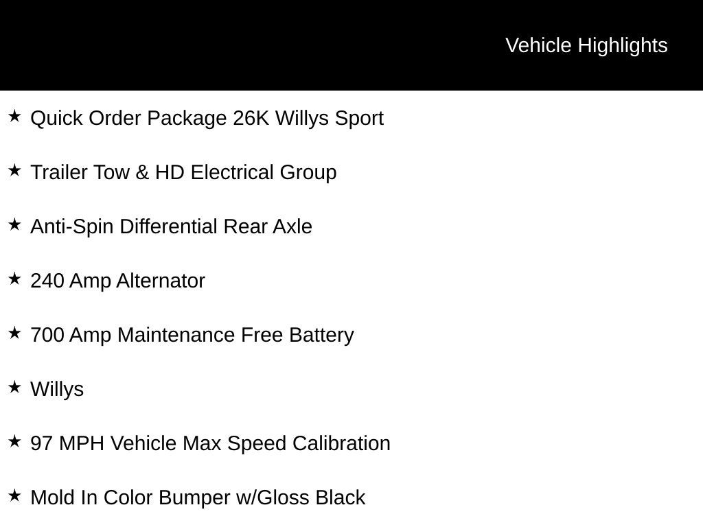 2022 Jeep Wrangler Unlimited Willys