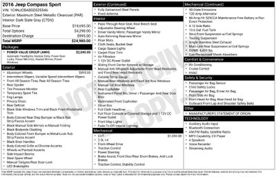 2016 Jeep Compass Sport
