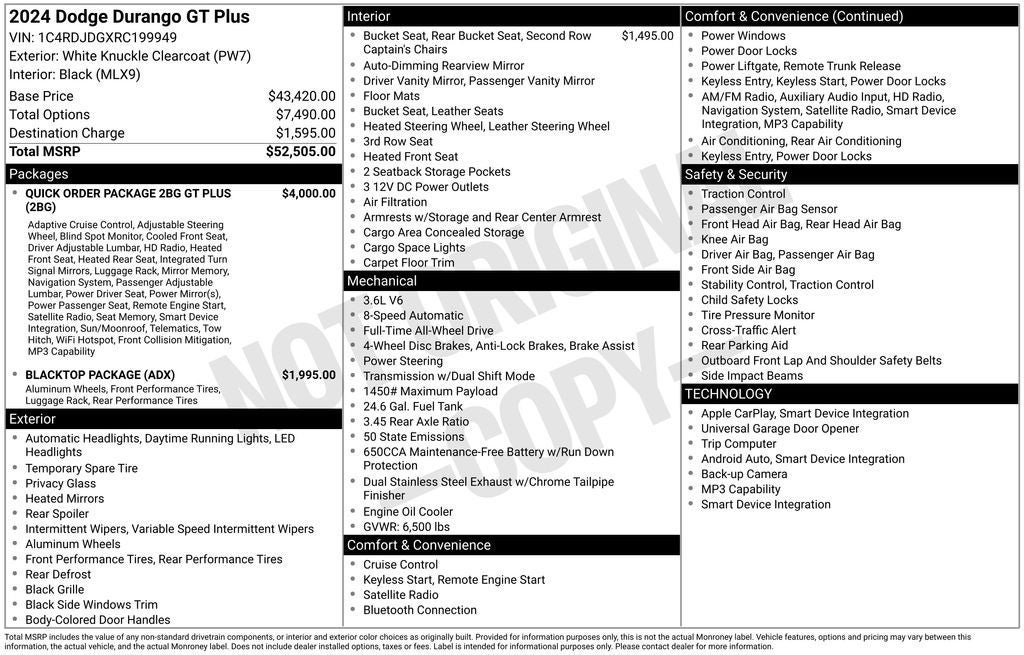 2024 Dodge Durango GT Plus