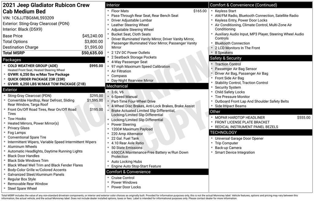 2021 Jeep Gladiator Rubicon