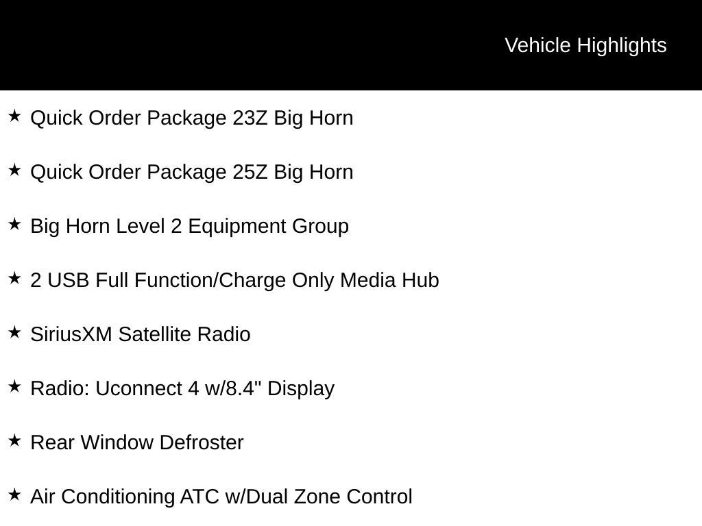 2020 RAM 1500 Big Horn/Lone Star