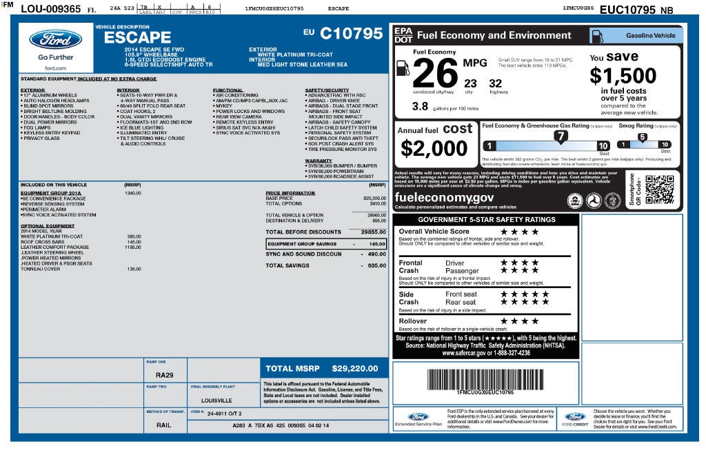 2014 Ford Escape SE