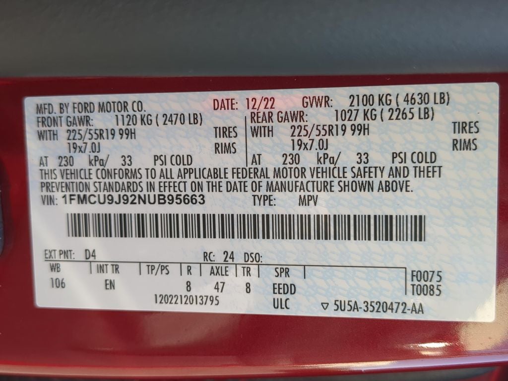 2022 Ford Escape Titanium