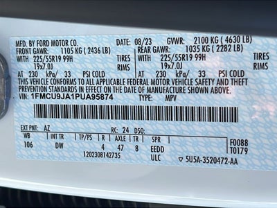 2023 Ford Escape Platinum