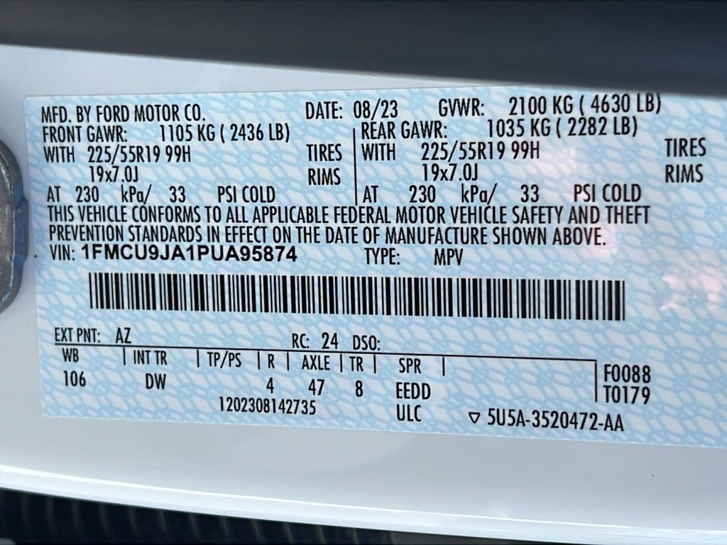 2023 Ford Escape Platinum