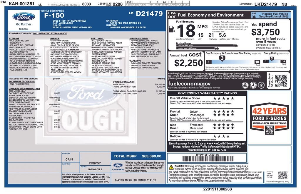 2020 Ford F-150 King Ranch
