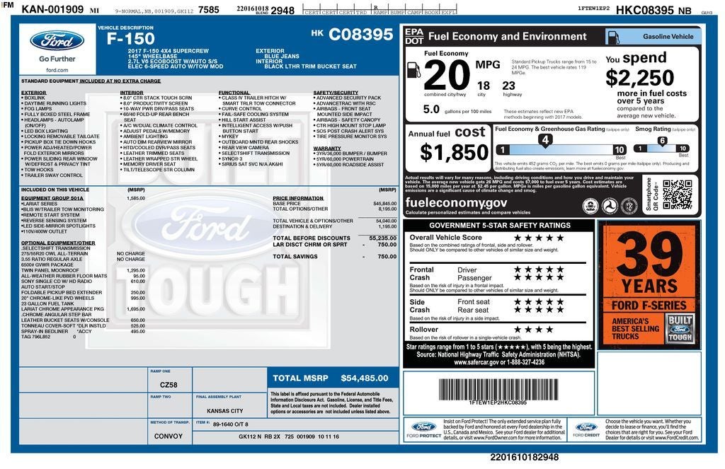2017 Ford F-150 Lariat