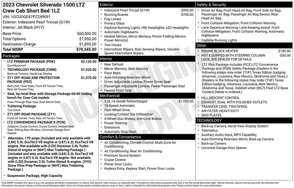 2023 Chevrolet Silverado 1500 LTZ