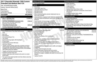 2017 Chevrolet Silverado Custom