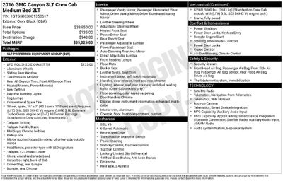 2016 GMC Canyon SLT