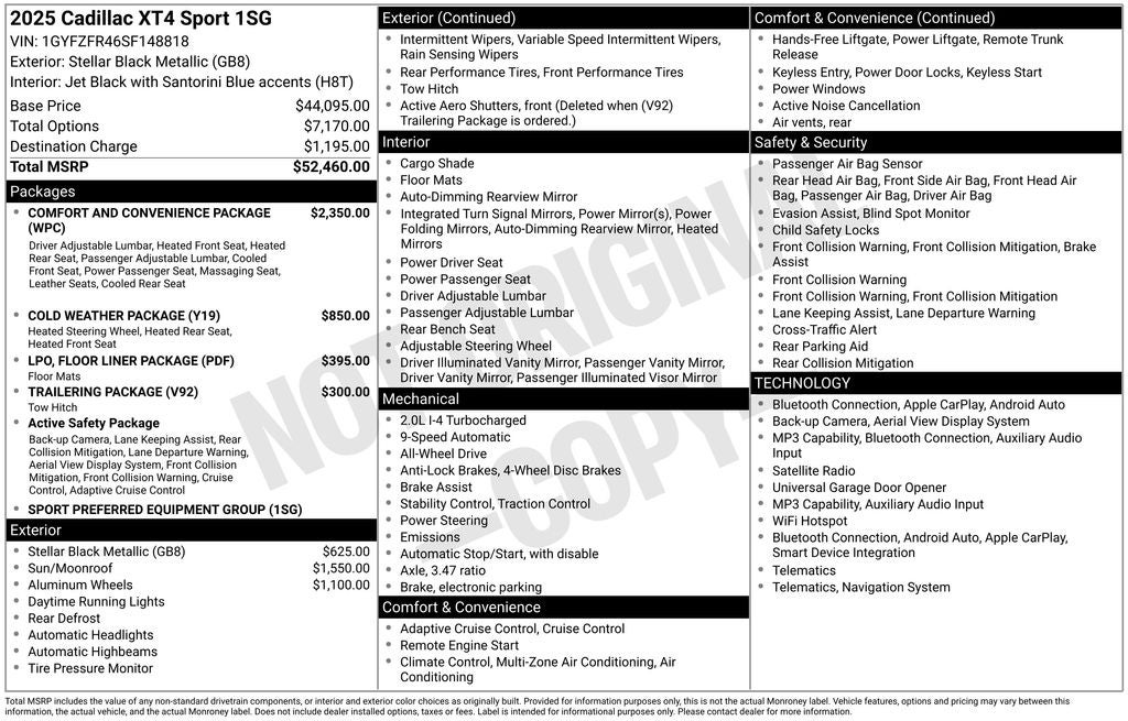 2025 Cadillac XT4 Sport