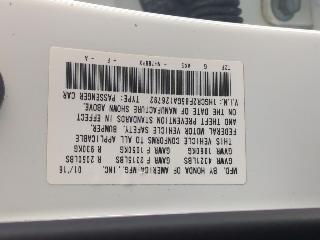 2016 Honda Accord EX-L