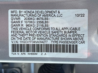 2022 Honda Accord Sport