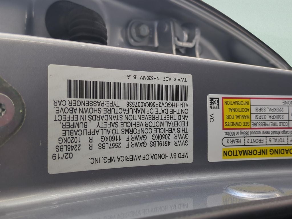 2019 Honda Accord EX-L