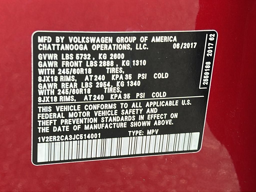 2018 Volkswagen Atlas SEL