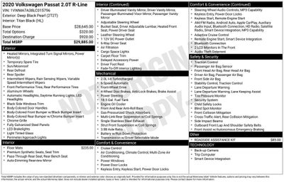 2020 Volkswagen Passat 2.0T R-Line