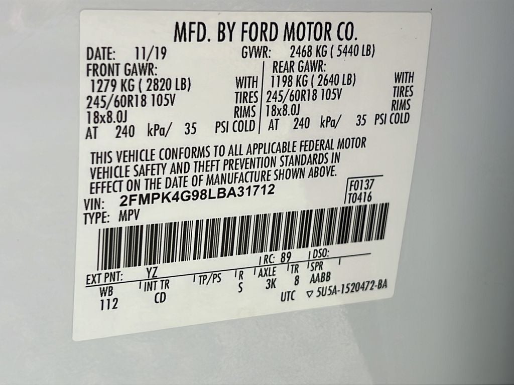2020 Ford Edge SE