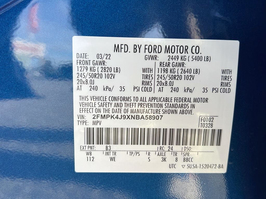 2022 Ford Edge ST Line