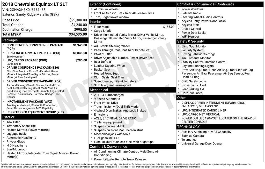 2018 Chevrolet Equinox LT