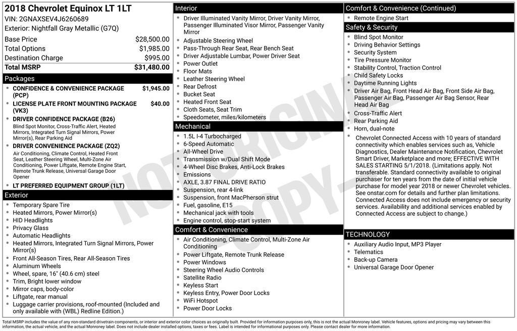 2018 Chevrolet Equinox LT