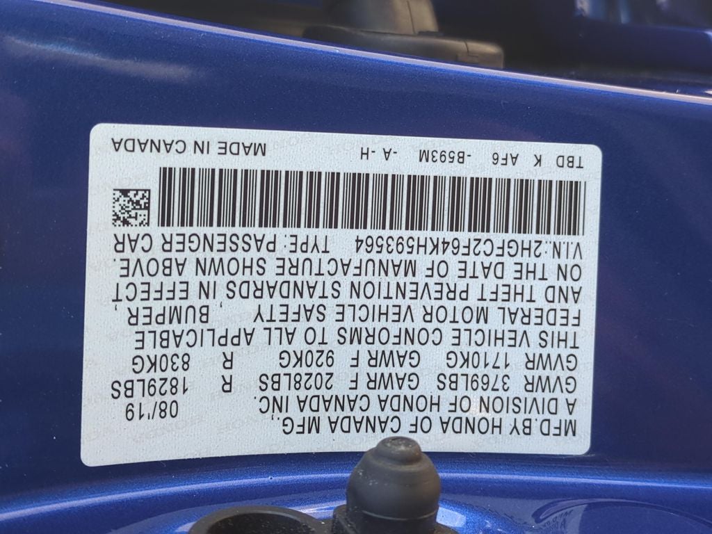 2019 Honda Civic LX