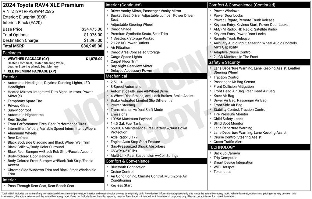 2024 Toyota RAV4 XLE Premium