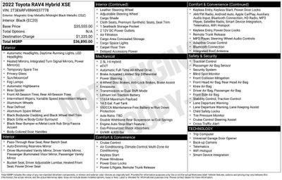 2022 Toyota RAV4 HYBRID XSE