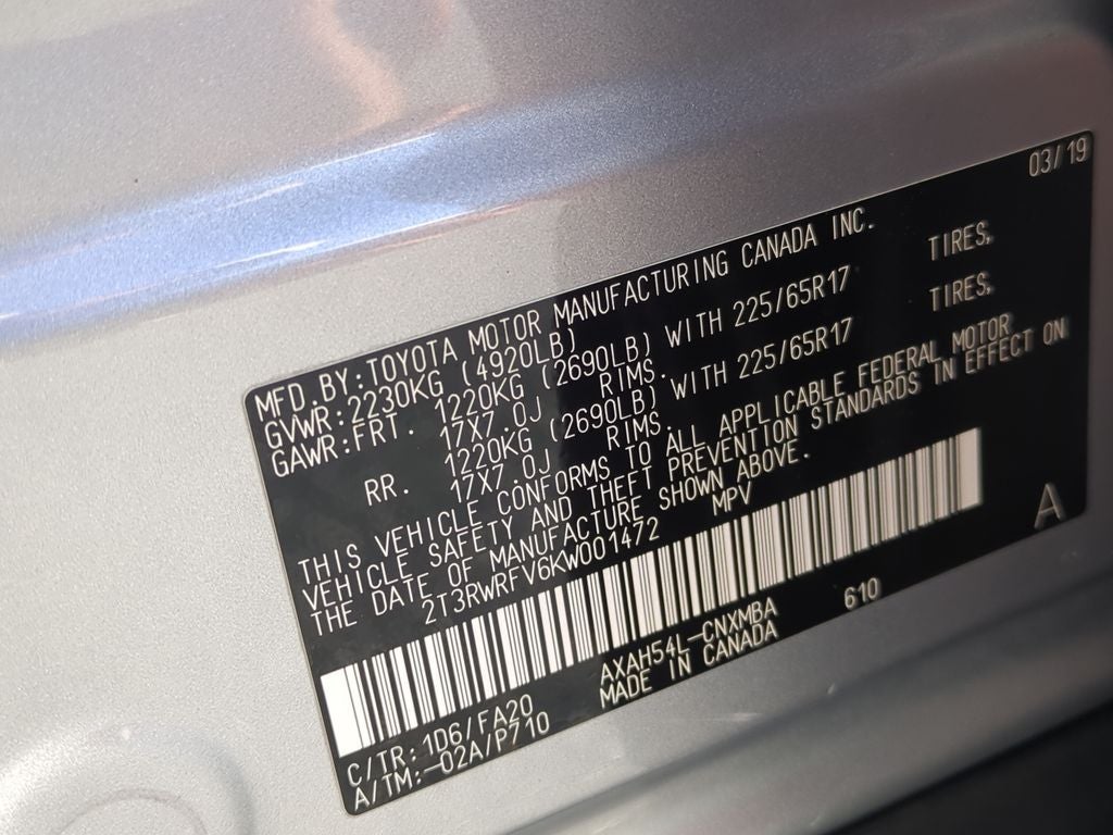 2019 Toyota RAV4 HYBRID XLE