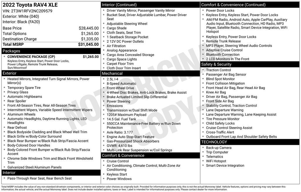2022 Toyota RAV4 XLE