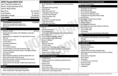 2025 Toyota RAV4 XLE
