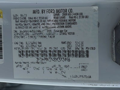 2019 Ford Fusion SE