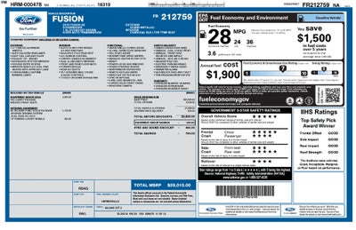2015 Ford Fusion SE