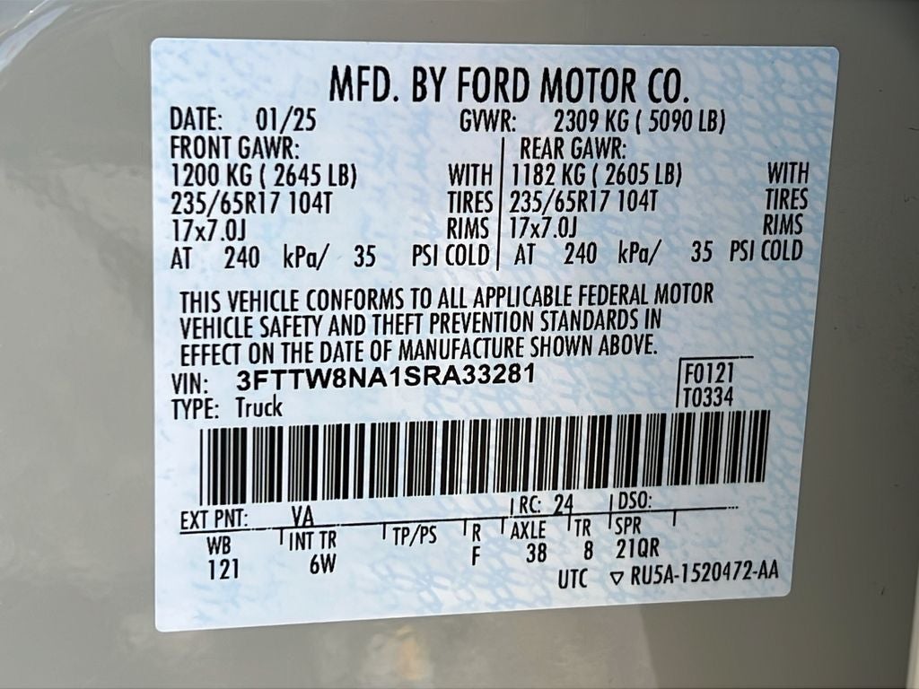 2025 Ford Maverick Tremor