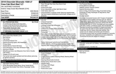 2018 Chevrolet Silverado LT LT1