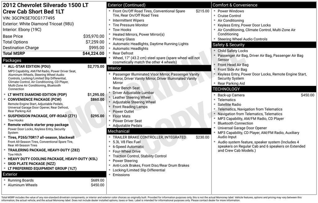 2012 Chevrolet Silverado 1500 LT