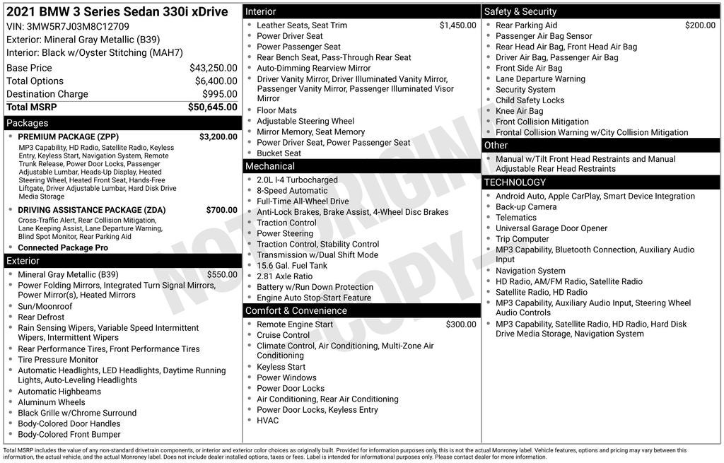 2021 BMW 330i 330i xDrive