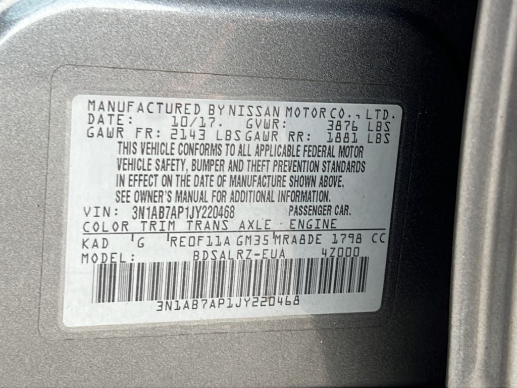 2018 Nissan Sentra SR