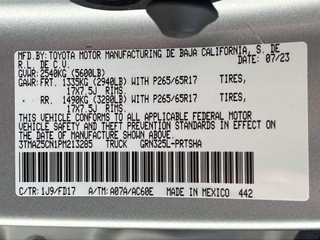 2023 Toyota Tacoma TRD Sport V6