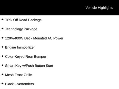 2022 Toyota TACOMA TRD OFFRD TRD Off-Road V6
