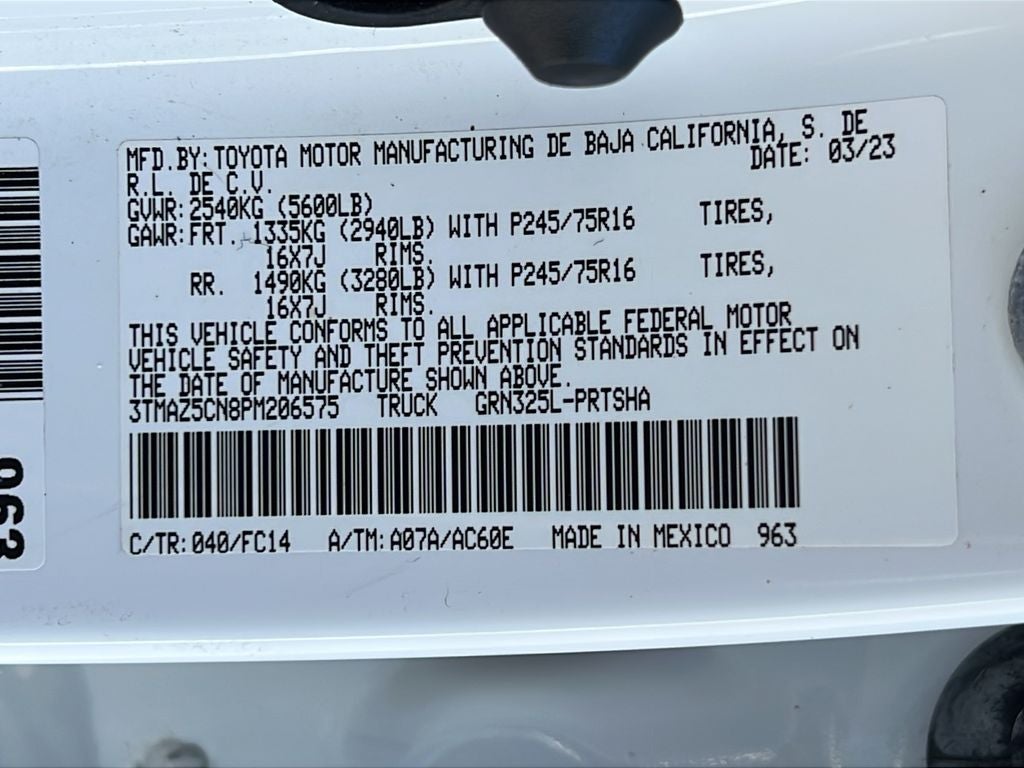 2023 Toyota Tacoma SR5 V6