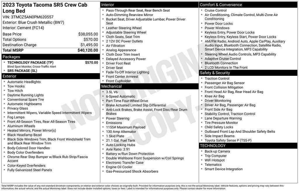 2023 Toyota Tacoma SR5 V6