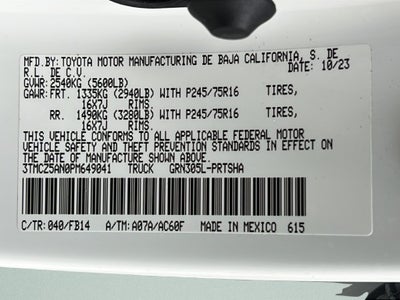 2023 Toyota Tacoma SR V6