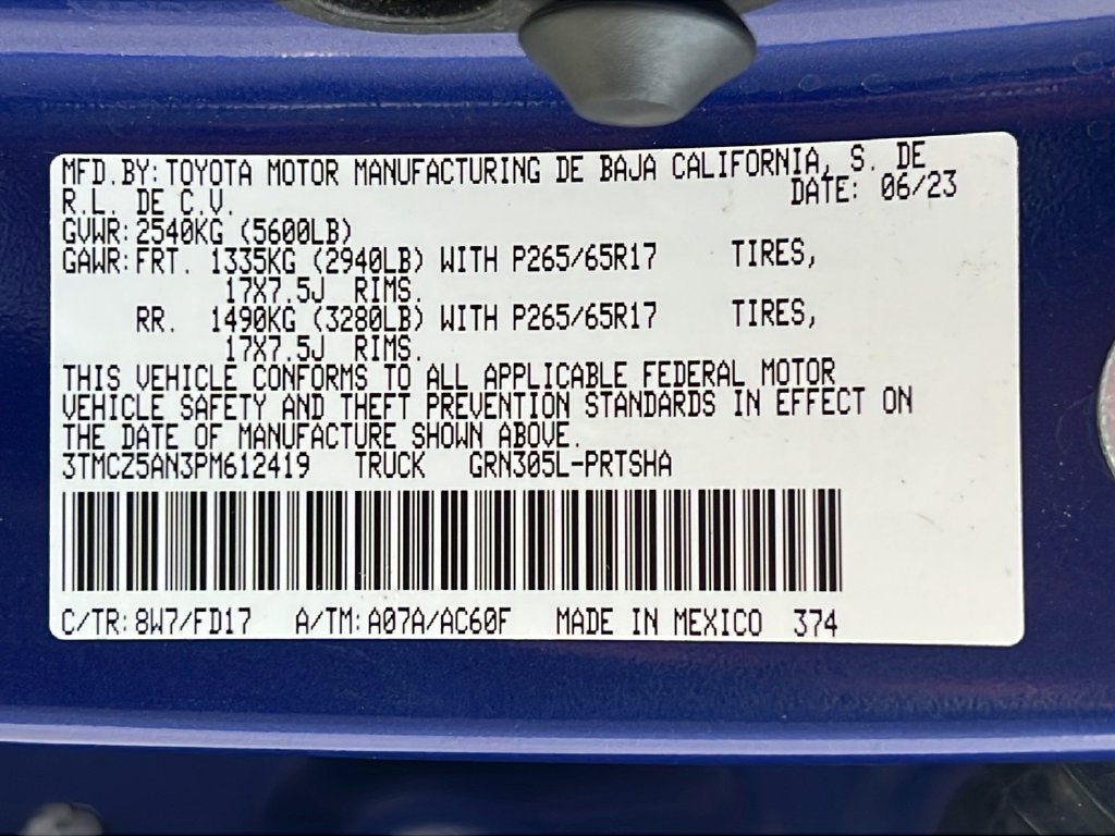 2023 Toyota Tacoma TRD Sport V6