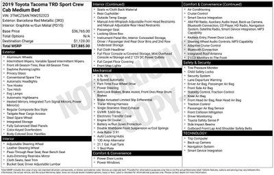 2019 Toyota Tacoma TRD Sport V6