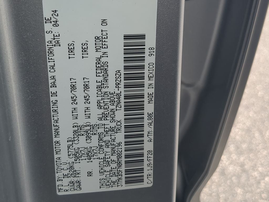 2024 Toyota TACOMA SR5 SR5