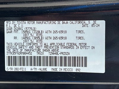2024 Toyota Tacoma TRD Sport