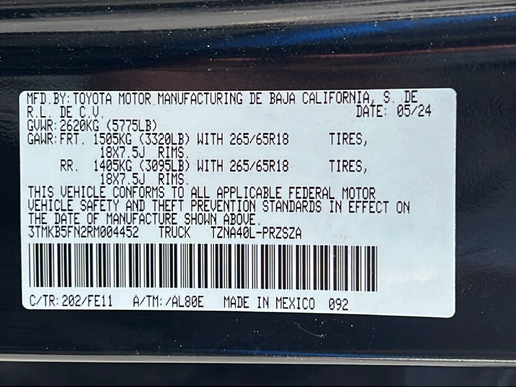 2024 Toyota Tacoma TRD Sport