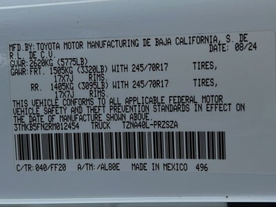 2024 Toyota Tacoma SR5