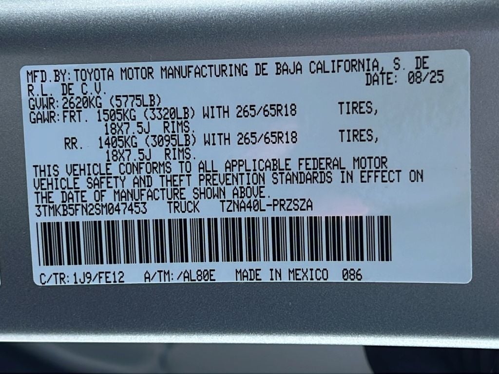 2025 Toyota Tacoma TRD Sport