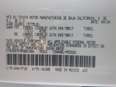 2024 Toyota TACOMA SR5 SR5